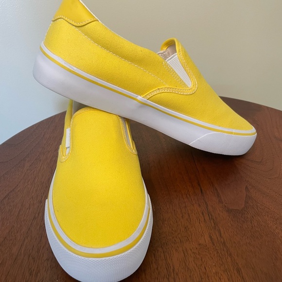 Lugz Yellow Athletic Slip-On Shoes with Canvas Upper - Picture 4 of 9
